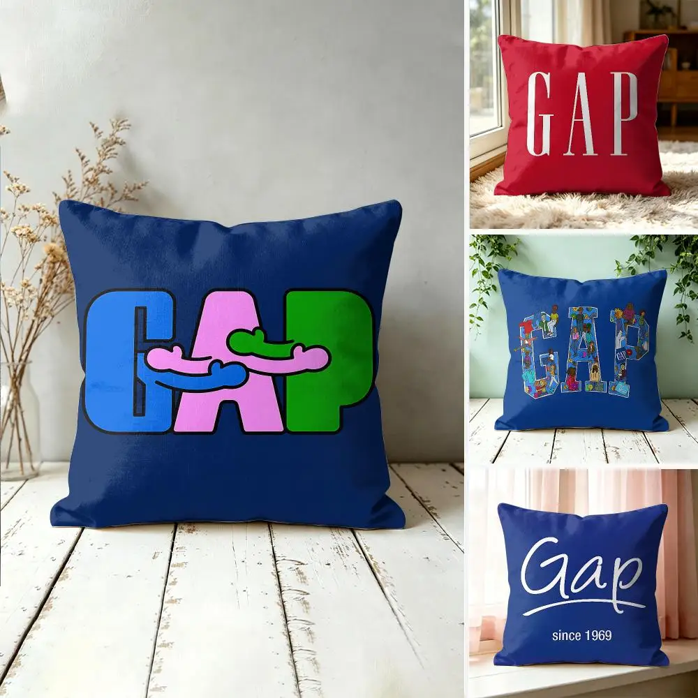 G-Gap Fashion Logo Cushion Cover Square Decorative Throw Pillow 40x40cm For Sofa Bedroom Living Room Home Decor