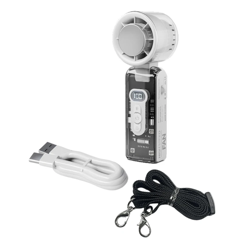 

Ergonomic Portable Cooling Fan Digital Display 12 Hour Runtime ABS Construction