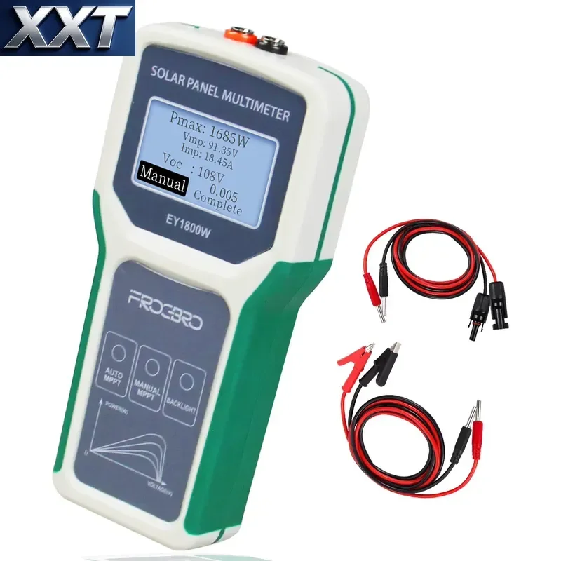 XXT EY1800W LCD Show Solar Panel MPPT 120v Voltage Tester Photovoltaic Panel Power Supply Multimeter