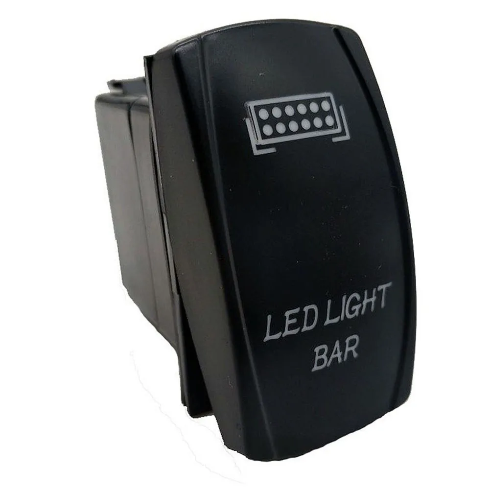 for Off Road Light Control LED Light Bar Switch 5-pin Configuration 12 Volts System Blue Backlit For Off-road Driving