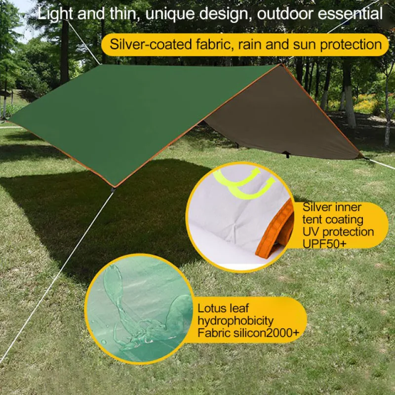 

Outdoor Silver Coated Rainproof Pergola Beach Tent Sunscreen Canopy Silver Coated Rainproof Pergola