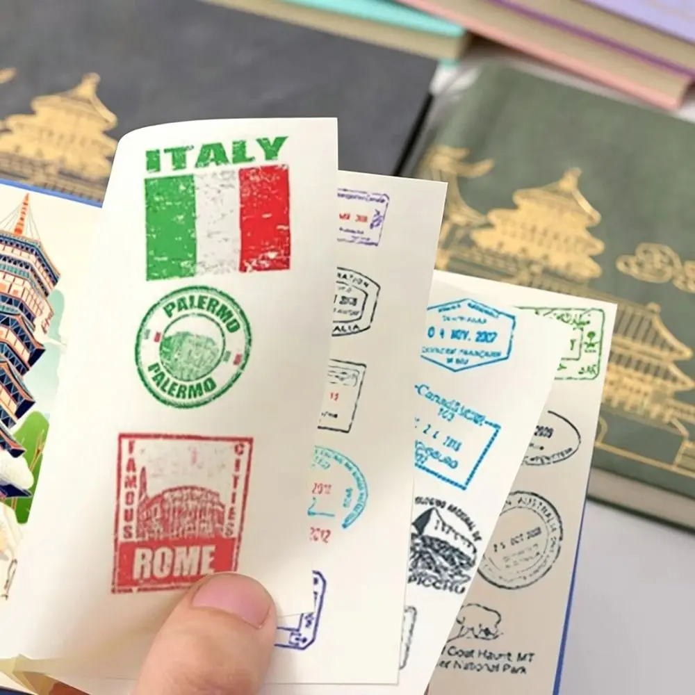 PU Pocket Square Notebook 200 Sheets Pages Square Vintage Chinese Notebook Compact Pocket-friendly 105x105mm