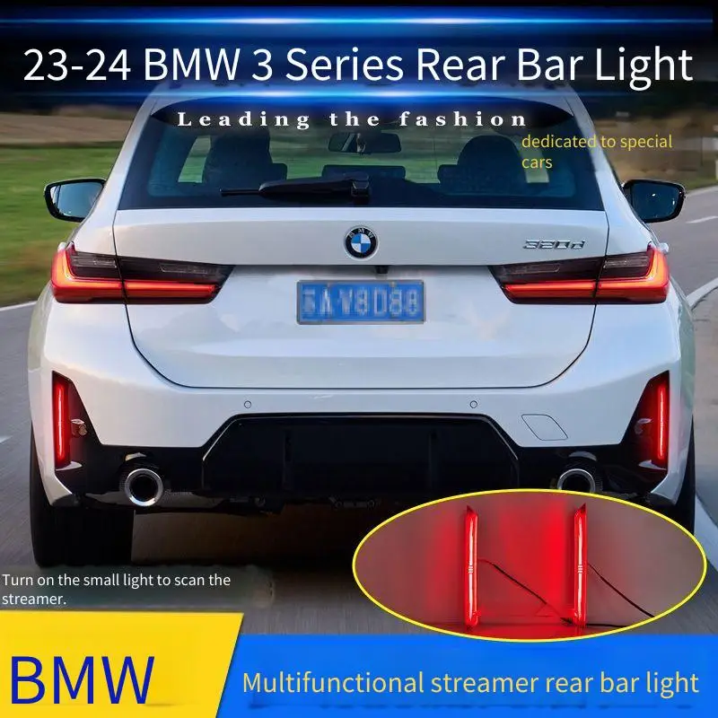 Car LED Reflector Lamp Rear Fog Lamp Rear Bumper Light Brake Light For BMW 3 series G20 G28 2023 2024 2025