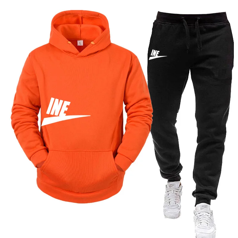 Fashion Men\'s Sweatshirt Hoody for Men Male Suit Spring 2024 Female Man Sets Women\'s Tracksuit Sportswear Hoodies + Sweatpants