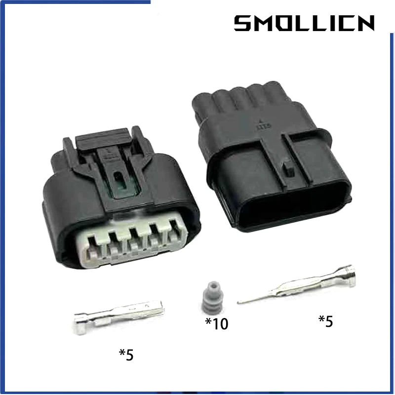 1 Set 5 Pin 6189-1081 6189-6909 Auto Waterproof Connector Mass Air Flow Sensor Plug Intake Pressure Oxygen Sensor Plug For Honda