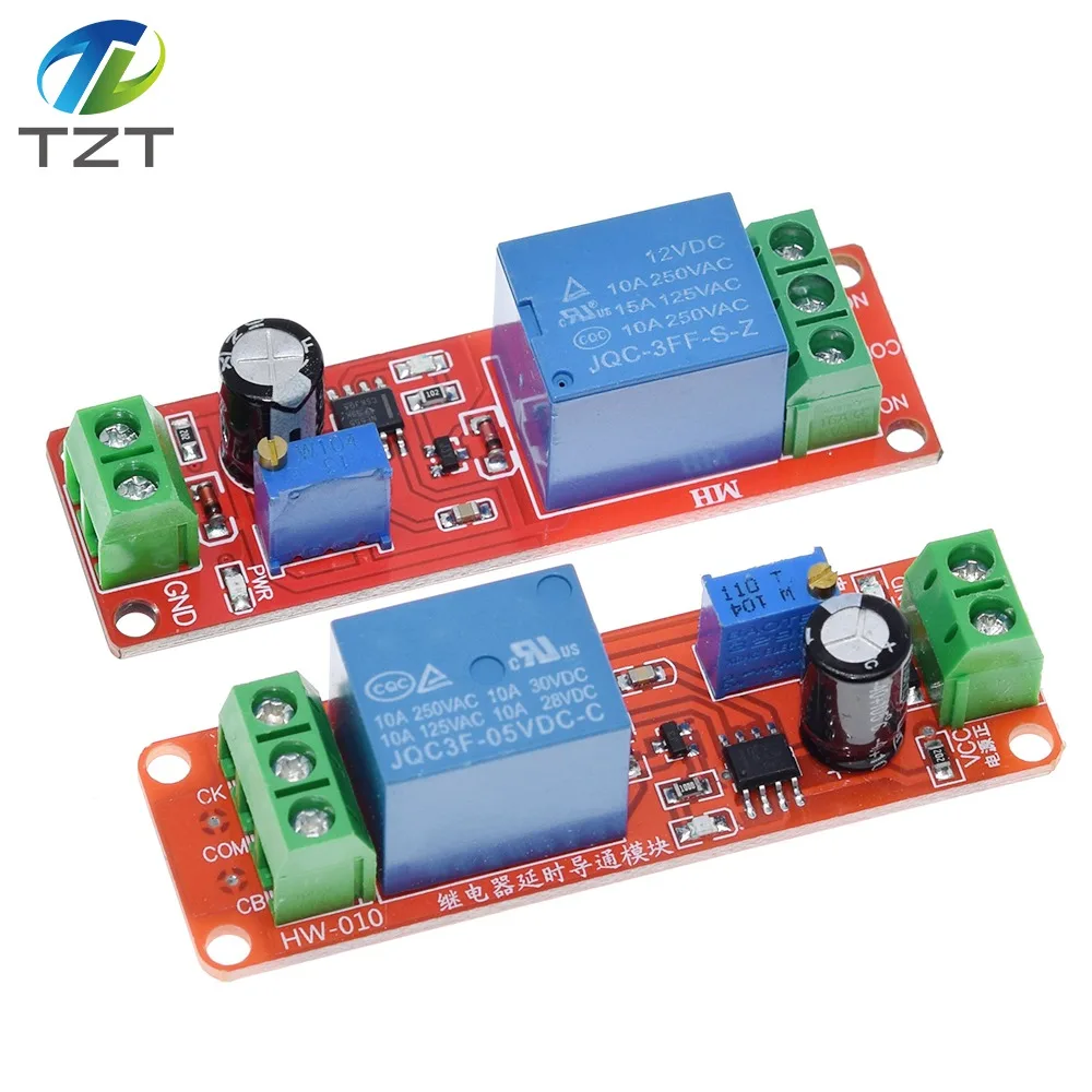 NE555 timer switch adjustable module time Delay Relay Module DC 5V / 12V Delay Connect / Disconnect relay shield For arduino