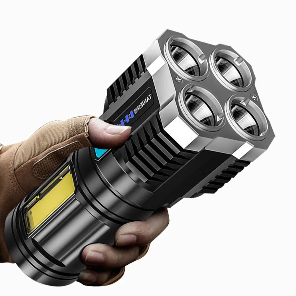 

1Pcs USB Charging Outdoor Flashlight Portable High-Light LED Torch for Camping Hiking Fishing Use Flashlight USB Flashlights