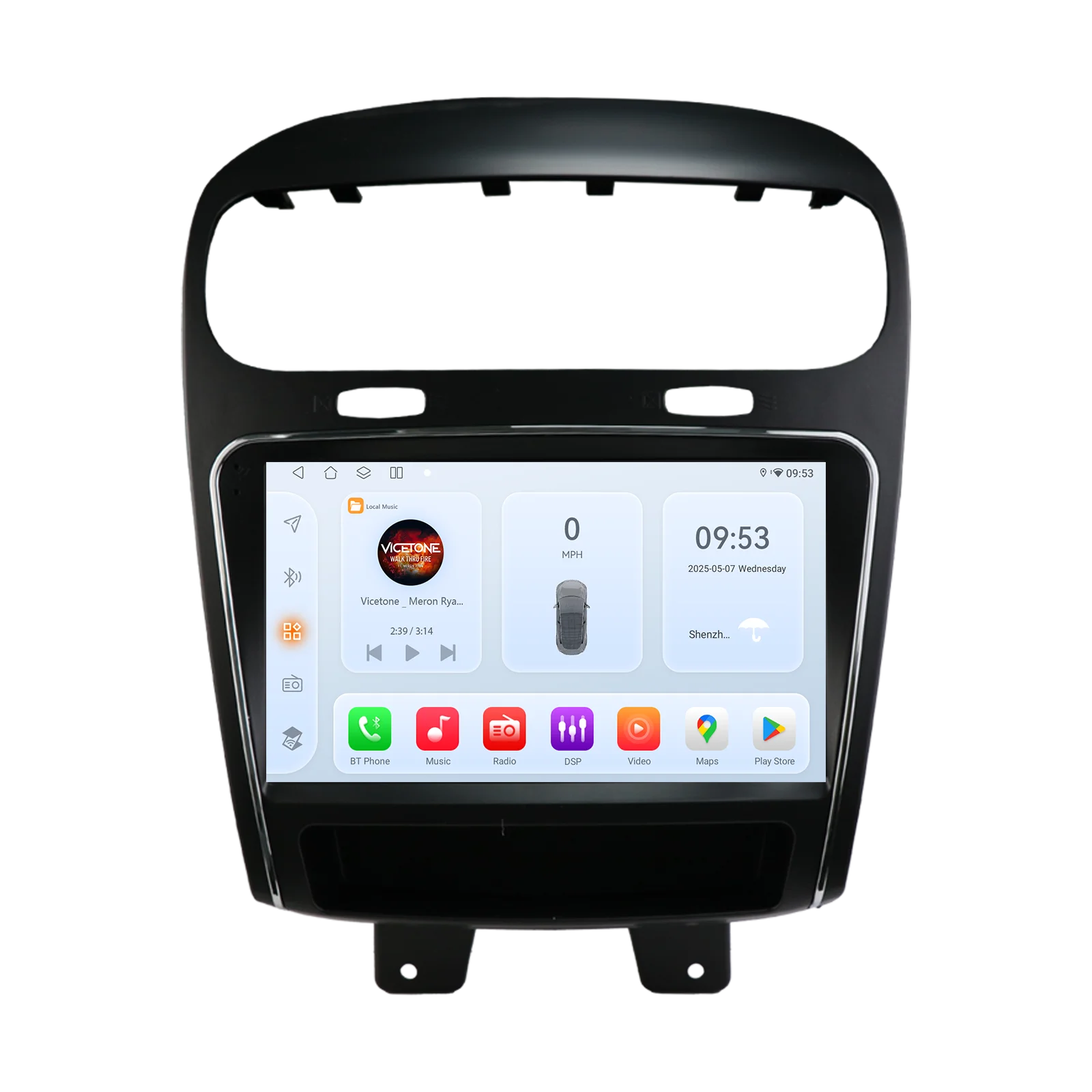 OSSURET Schneller Versand 9 Zoll Android 14 Auto-Navigation 6115 Radio für Dodge Journey 2011-2019 für FIAT Freemont 2012 2013 2014 Android Auto Carplay SWC Audio Plug-and-Play GPS-Headunit Stabile