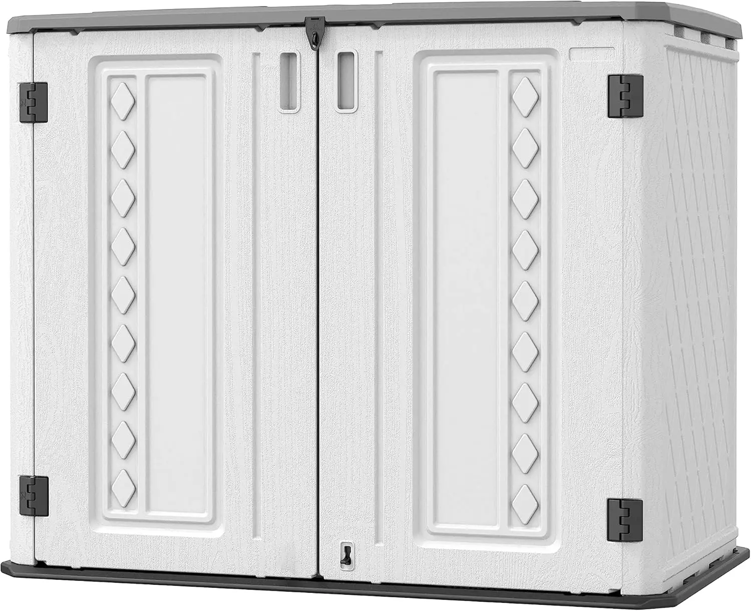 

Sheds & Outdoor Storage, 34 Cu.Ft Horizontal Storage Sheds Outdoor With Floor, Outdoor Storage Cabinet Waterproof For Garage