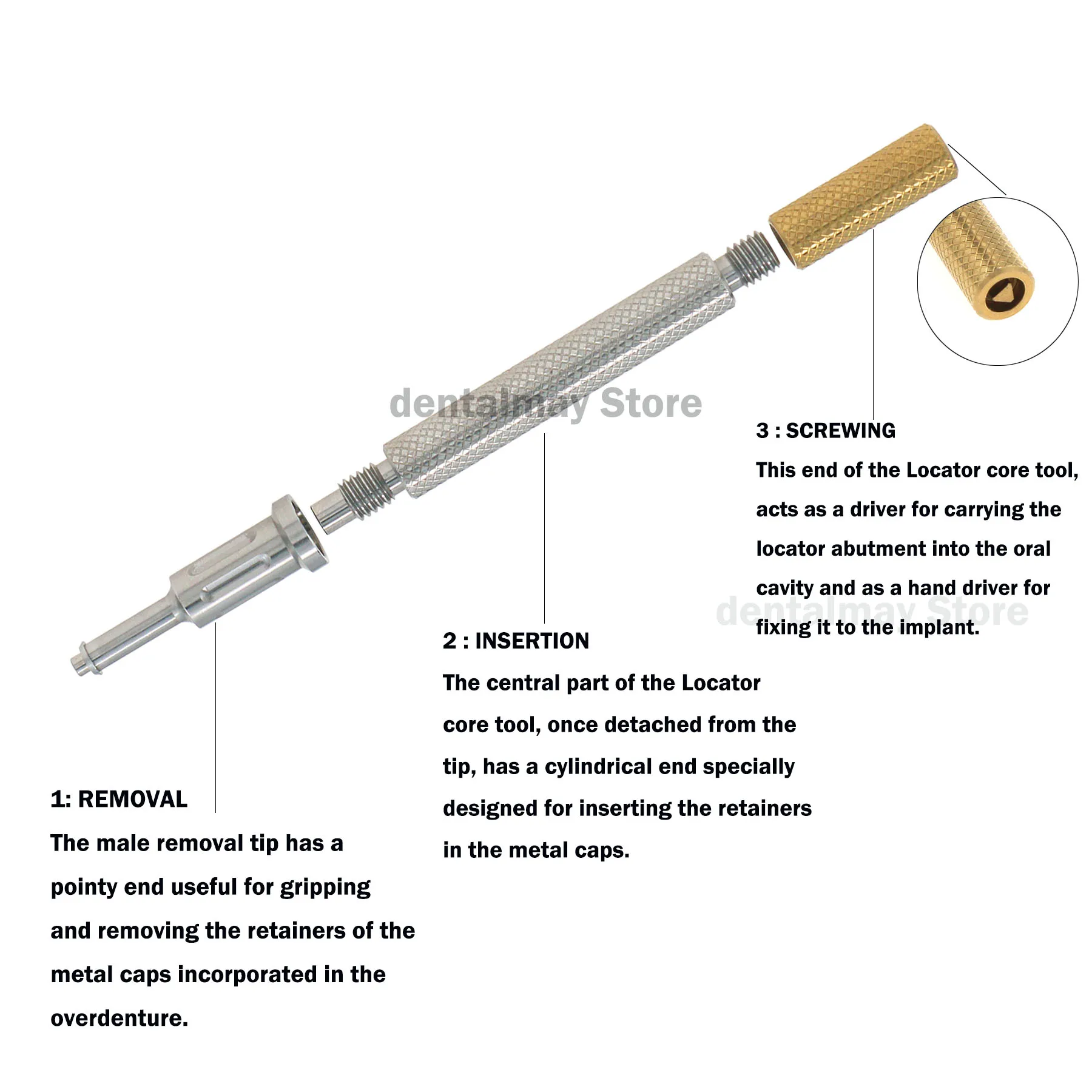 Dental Implant Strong Retentive Caps Overdenture Attachment Abutments Dental Metal Housing