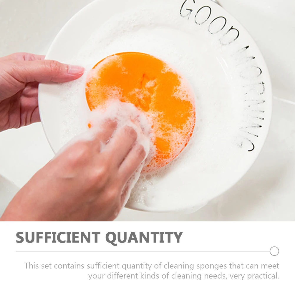 

5pcs Dish Kitchen Washing Cleaning Tool Scrubbing Sponges For Dishes Wok Household Sponge Dish Scrubber Cleaning Sponges Kitchen