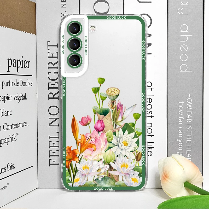Luxury Fresh Flowers Birds Printed Phone Case for Vivo 50 Lite V30 V27 V25 V21 V23Pro Y36 Y29 Y76 Y100 5G Art Floral Soft Covers view 4