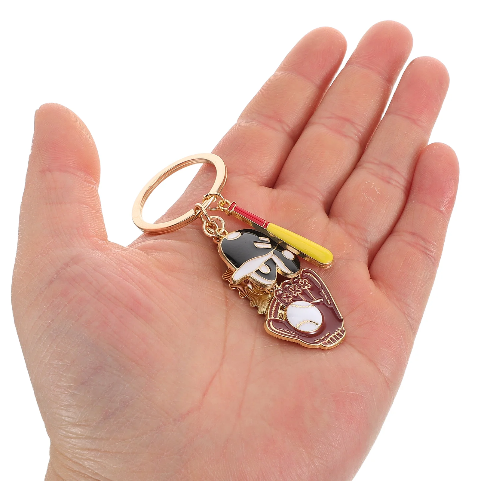 Key Chain Baseball Theme Keychain Athletes Reward Party Favors Ornament Sports Bat Ring Keychains