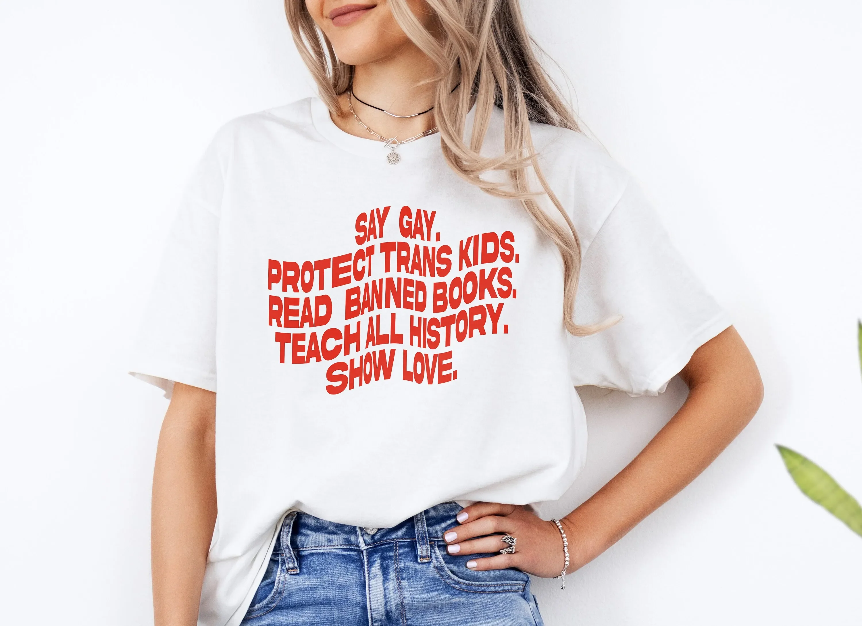 Say Gay T Shirt Equality Pride Ally Month Human Rights Lgbtq Transgender Rainbow