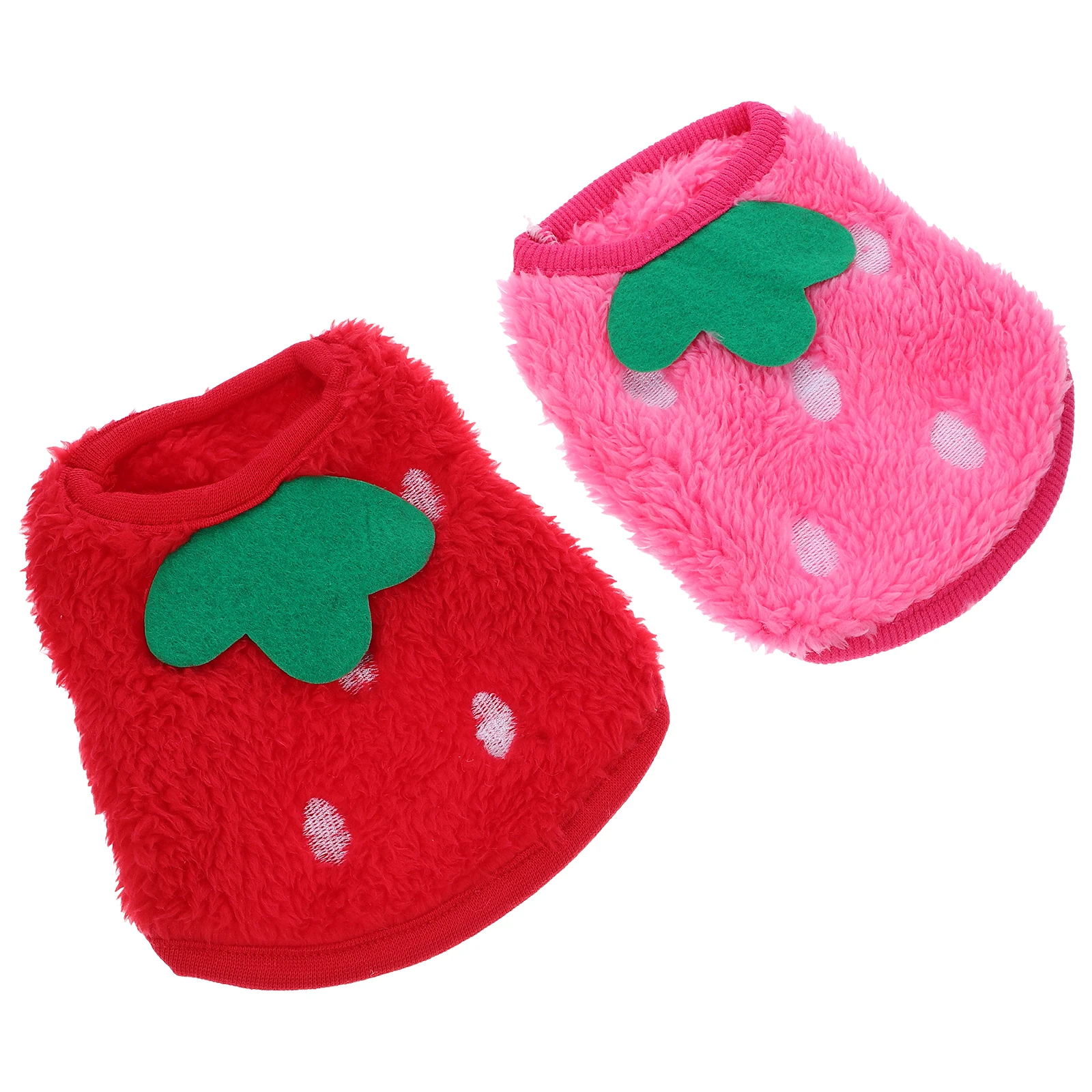 

2Pcs Dog Clothes Warm Breathable Coral Fleece Pet Rabbit Apparel Fashion Bright Small Puppy Winter Outfit Sweater
