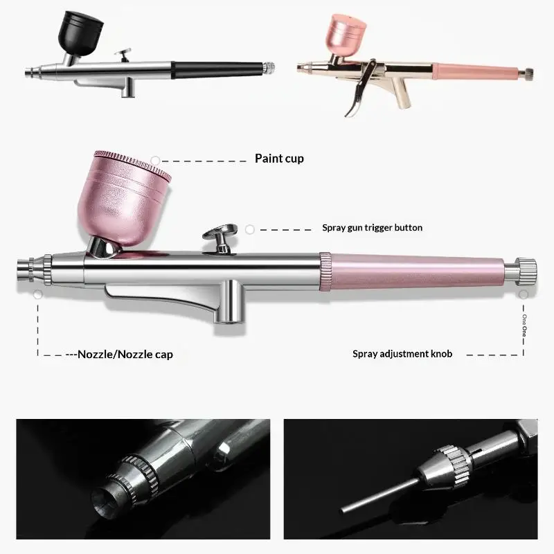 1Pcs 0.3mm Nozzles Spray  Pen New Portable Single Action Airbrush For Model Cake Nail Car Painting Beauty Inkjet