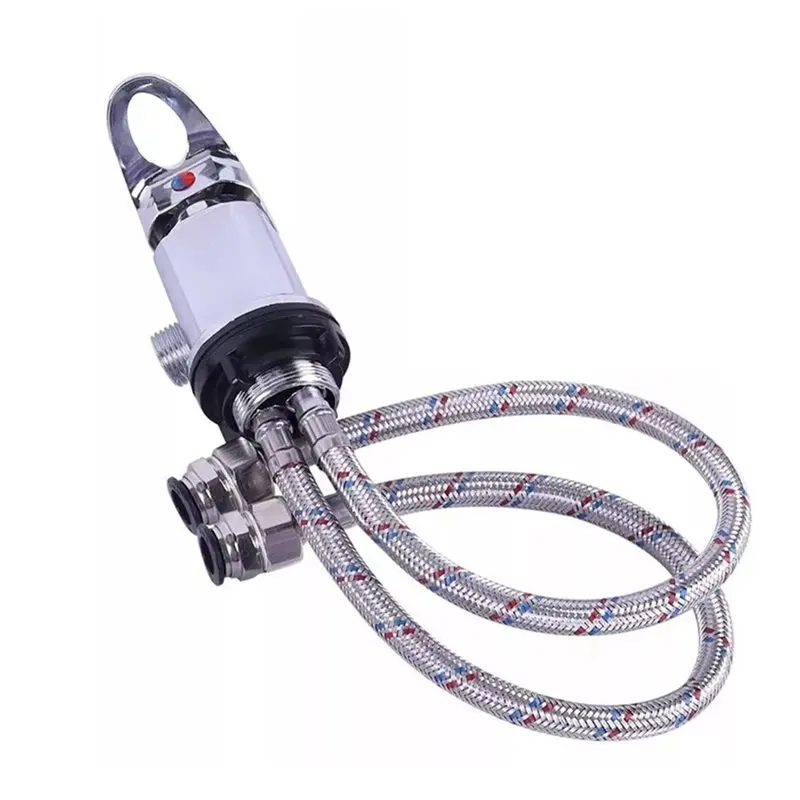 

A33K-Смеситель для душа для автодомов и кемперов с входными шлангами 40 см и выходным патрубком