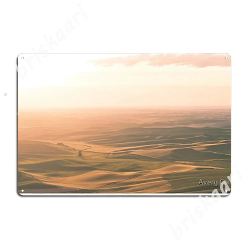 Golden Hour At Steptoe Butte Metal Signs Club Bar Club Party Customize Poster Tin sign Posters