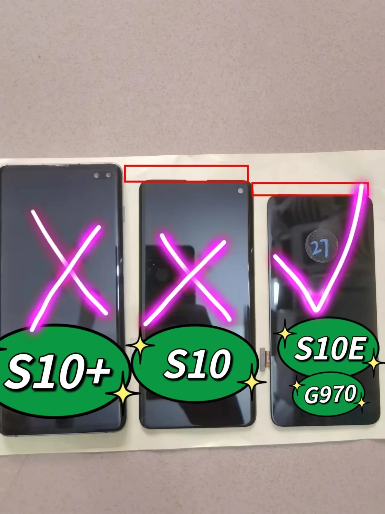 Amoled Display With For SAMSUNG Galaxy S10E G970F G970U G970N G970FD LCD Touch Screen Repair Parts