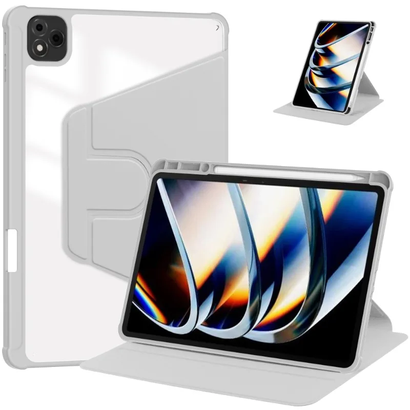 

Вращающийся на 360 градусов чехол для Infinix Xpad 11 дюймов 2024 с держателем для карандашей, акриловый чехол для Infinix X Pad 11 дюймов, чехол для планшета