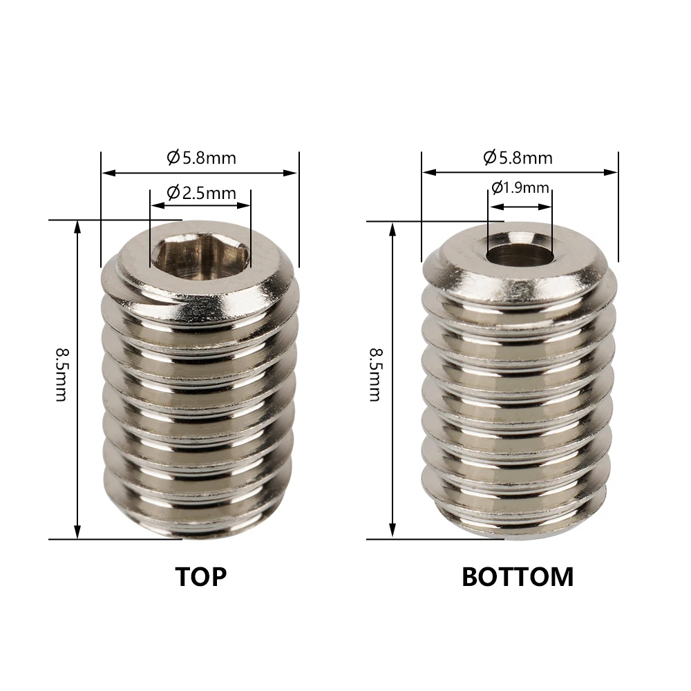 2pcs V6 Clone High Flow Nozzle Volcano Heated Block Adapter V6 Hotend Extruder Volcano Nozzle Heatblock Nickel Plated Connector