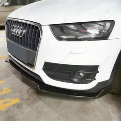 아우디 Q3 MK1 8U 용 자동차 앞 범퍼 립 스포일러 스플리터 디퓨저 Q3 TFSI TDI SUV 2011-2014 레트로프트 페이스리프트 바디킷 튜닝, 3 개