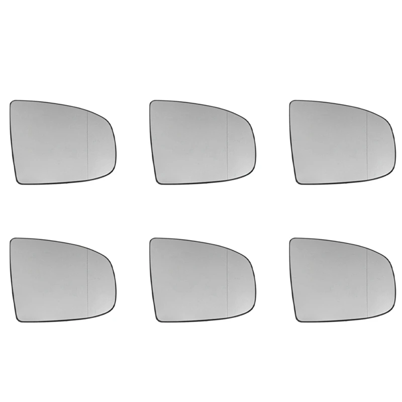 

6X Right Side Rear View Mirror Side Mirror Glass Heated + Adjustment For BMW X5 E70 2007-2013 X6 E71 E72 2008-2014