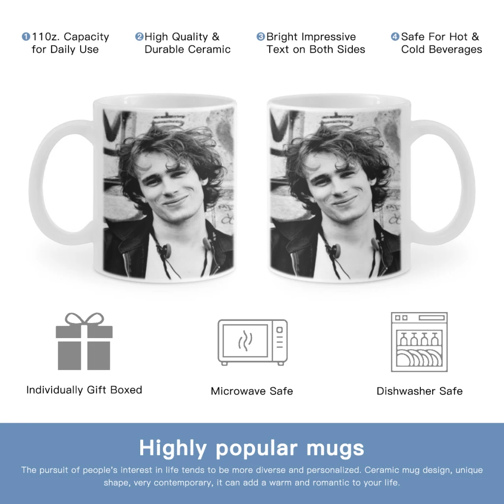 Retro Jeff Buckley Pop Singer Free shipping Ceramic Cup Coffee Oatmeal Breakfast Cup Creative Personality Mug