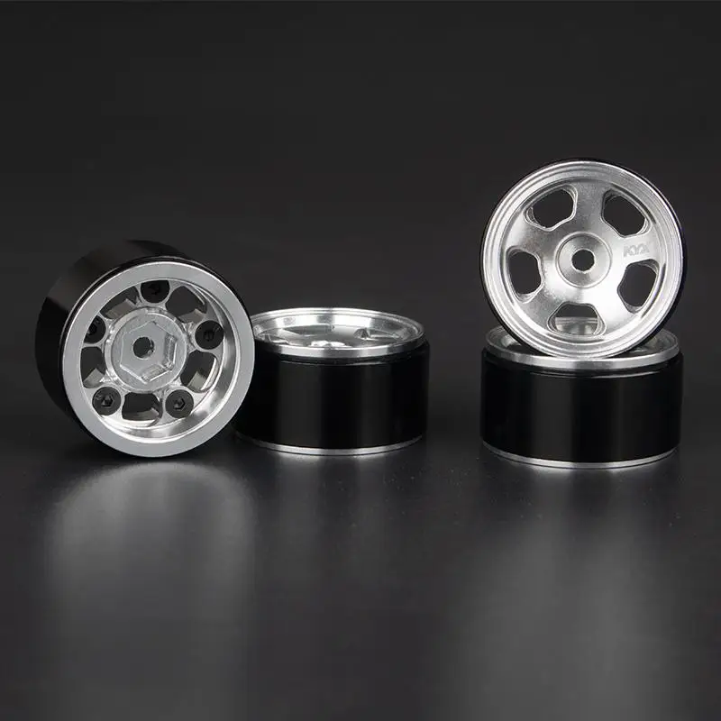 

Racing CNC Machined Aluminum Wheel Rims Upgrades Part Accessories for 1/24 RC Crawler Car Axial SCX24 Deardbolt JLU C10 B-17