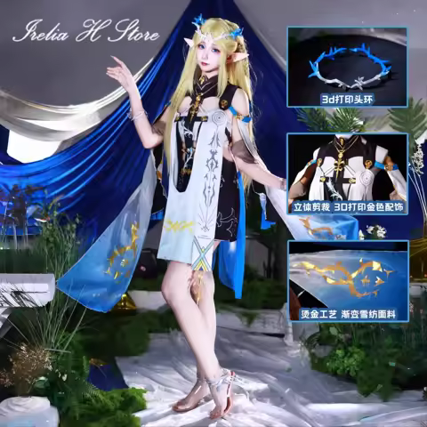 Irelia H Cartethyia From Wuthering Waves Cosplay Costume Game Cartethyia Dress Halloween Costume
