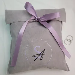 Gray Velvet Envelope Bags 7x7cm 8x10cm Eyelashes Makeup Suede Gift Pouches Flip cover Dust Sack Jewelry Pouch