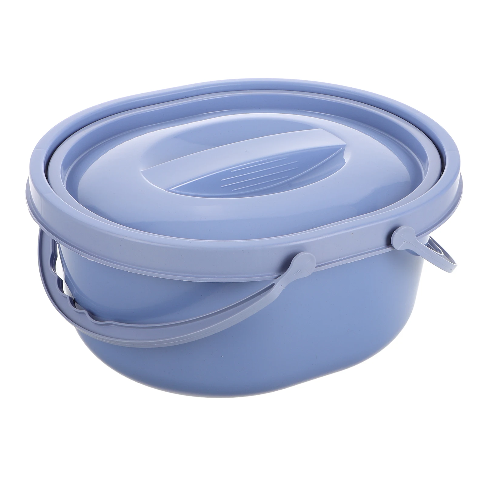 

Ведро для унитаза для кемпинга на открытом воздухе с крышкой, утолщенное портативное дорожное сиденье-горшок с двумя ручками, ведро для аварийного унитаза для взрослых