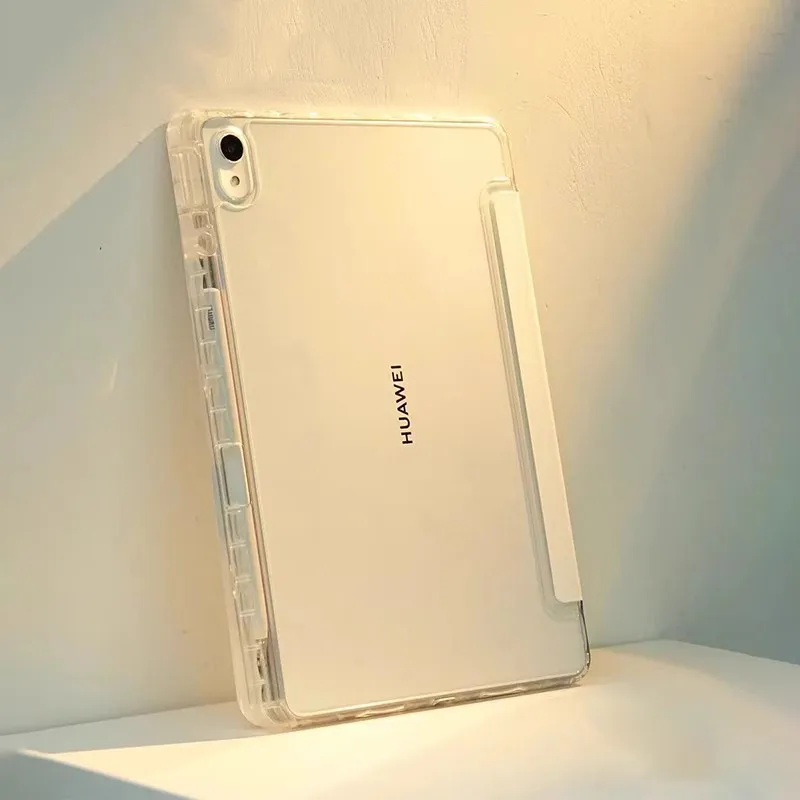 

Прозрачный акриловый чехол для Huawei MatePad SE 11 2024 AGS6-W09, MatePad 11 2021, 2023 с держателем для стилуса