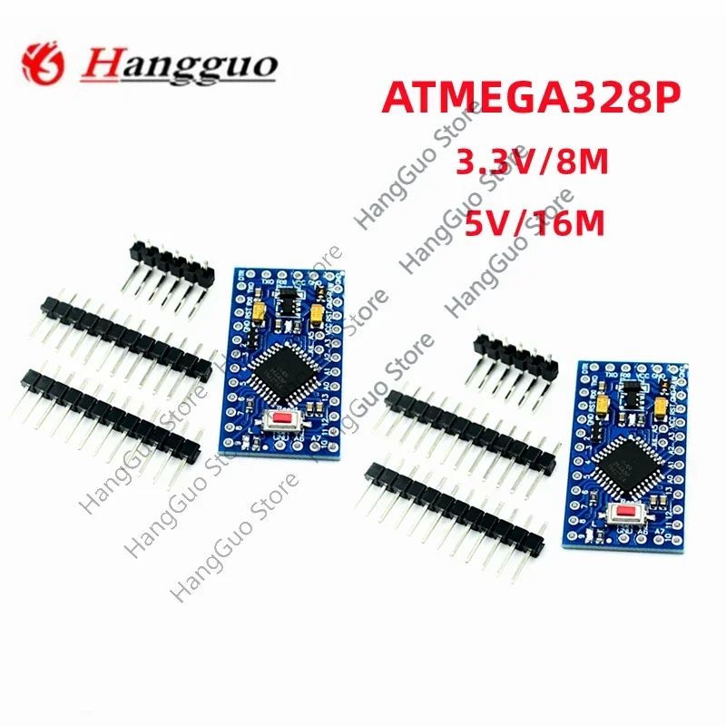 5 pz Pro Mini 328 Mini 3.3V/8M 5V/16M ATMEGA328 ATMEGA328P-AU 3.3V/8MHz 5V/16MHZ per Arduino
