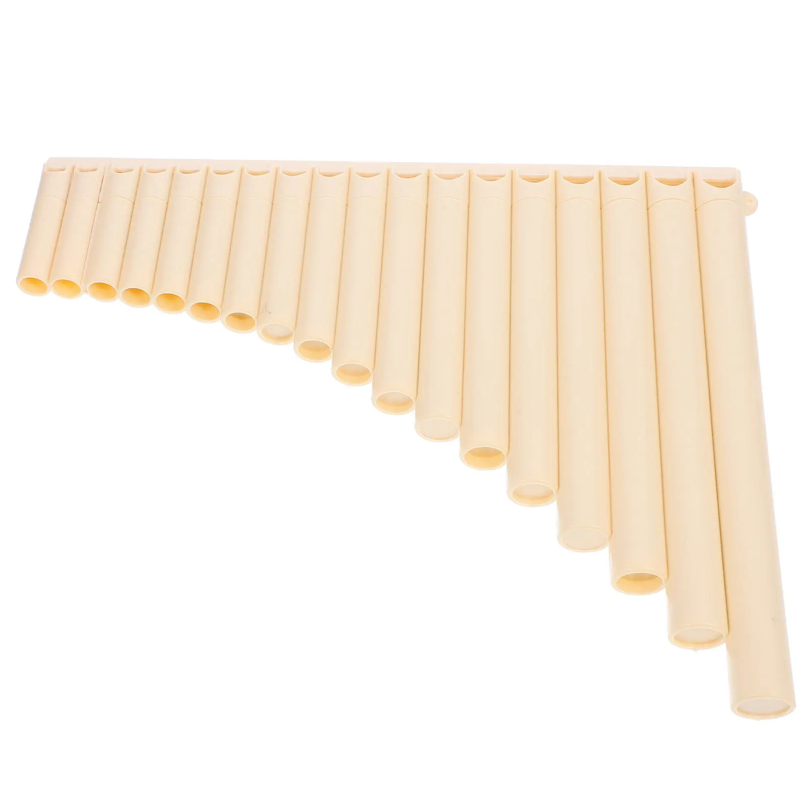 

1 set 1 Set Portable 18-Tube C Key Pan Flute Professional Resin Panpipe For Beginners Beige Environmental Protection Material