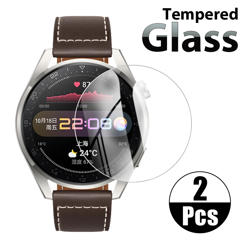 2pcs/lot Tempered Glass for Huawei Watch 3 Pro Smartwatch Screen Protector Explosion Proof Protective Film for Huawei Watch3 Pro