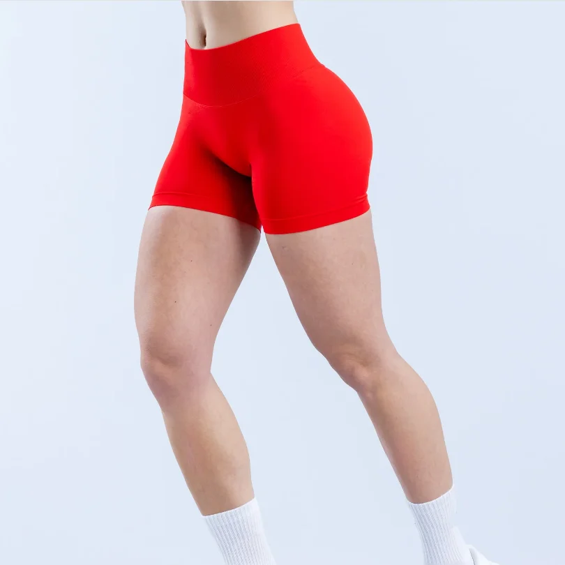 1pcs Seamless Sports Shorts Women Booty Yoga Shorts Quick Drying Fitness Tights Solid Workout Scrunch Customizable Lable