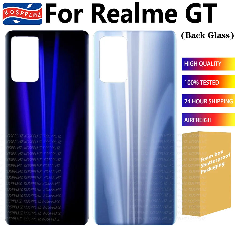 New Back Housing For Realme GT 5G Back Glass Compatible With Realme GT For Realme RMX2202 Battery Cover Back Case