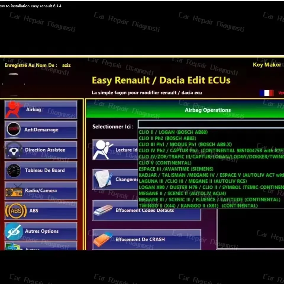 Newest Easy Renault 6.1.4 Software for Renault ECU Programmer Clear Crash Airbag Card Key UCH Cleaner WORK with OBDLink Renolink