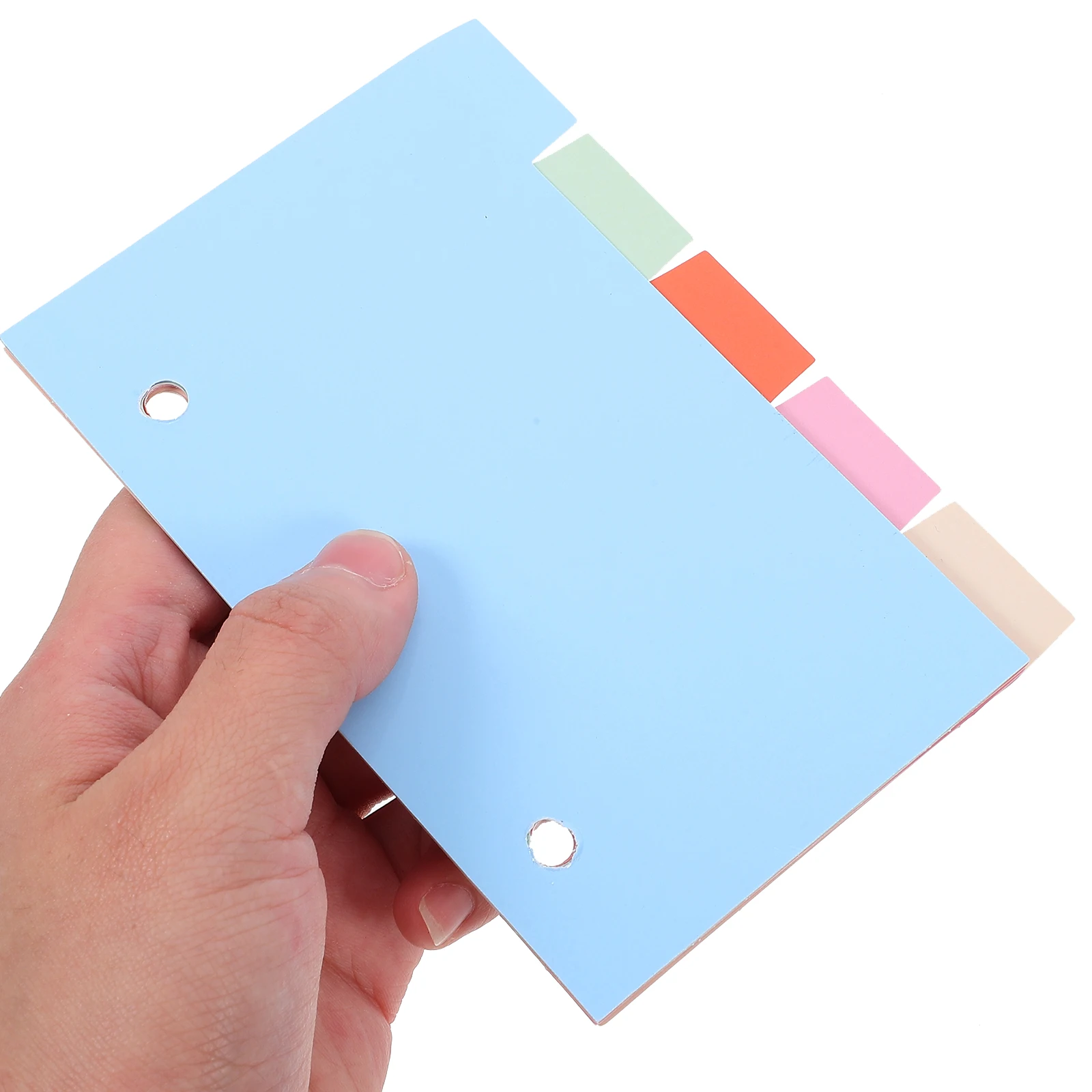 

3pcs Paper Notebook Dividers Index Card Tabs Notepad Markers With Classified Labels For Journal Reports Presentations Book