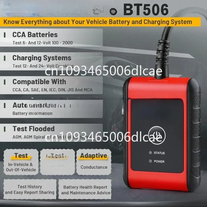 Bt506 Automotive Battery and Electrical System Analysis Tool Suitable for Daotong Maxisys Tablet PC