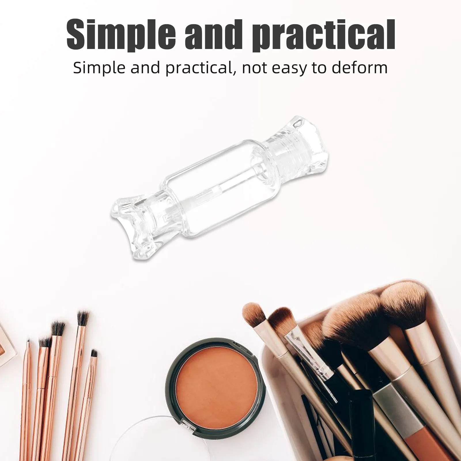 12Pcs DIY Lip Glaze Tube Gradient Fashion Design Clear View Capacity Indicator Premium Lip Gloss Subpackaging Container Makeup
