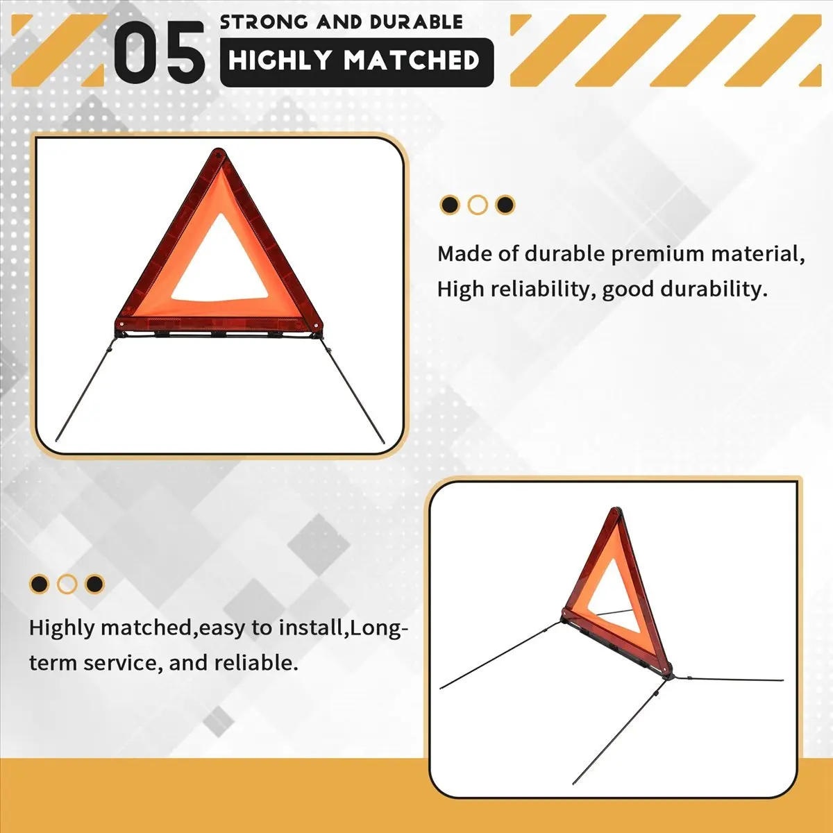 #51X (Red)8K0860251A Triangle Warning Sign for Jetta Golf Sharan Touareg,Automotive Parts & Accessories