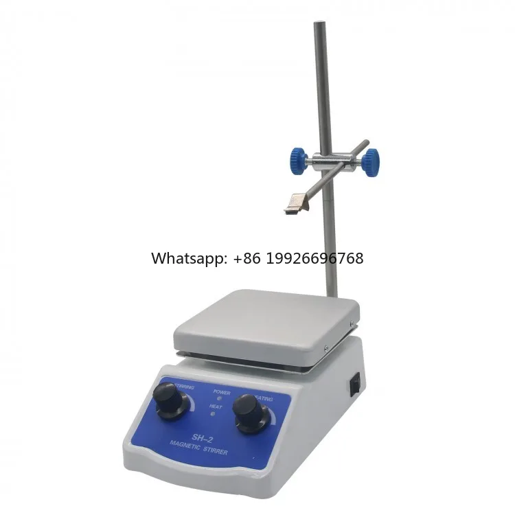 2000ml SH-2 Hot Plate Magnetic Stirrer Dual Control +1 Inch Stir Bar for Laboratory Use
