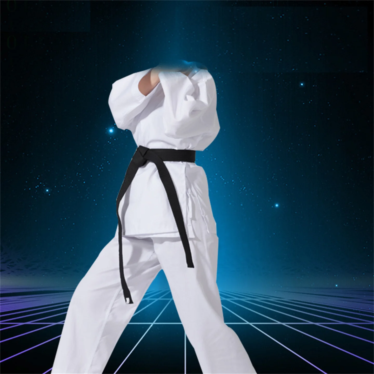 karate Dobok Adult And Children Taekwondo Suit Kungfu Coach Uniform Men Women Jujutsu Shirt & Pants Set Gymnasium Training Suit