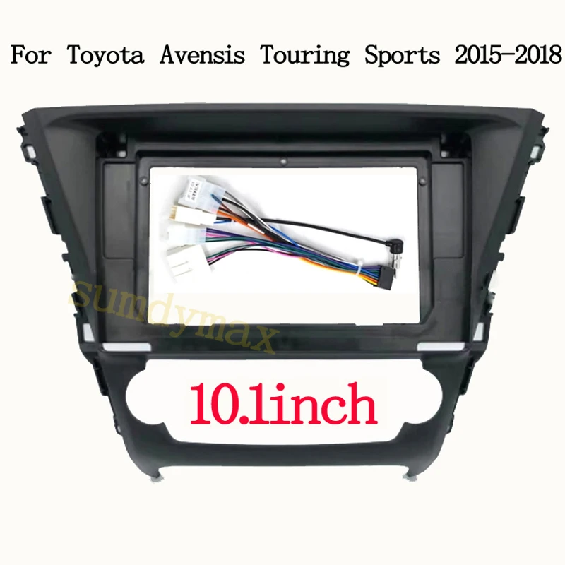 10.1 inch 2din Car Radio Fascia for Toyota Avensis Touring Sports 2015-2019 Android Radio Dashboard Kit Face Plate Fascia Frame