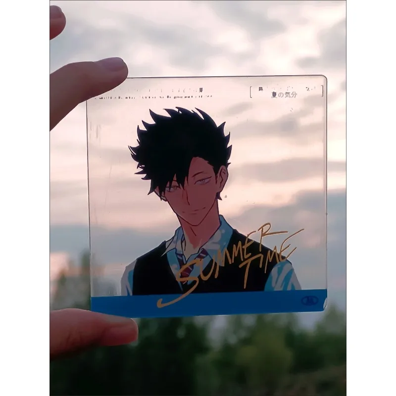 2Pcs/Set Cute Anime Photo Props Diy Cartoon Acrylic Transparent Card Collection Card Birthday Gift