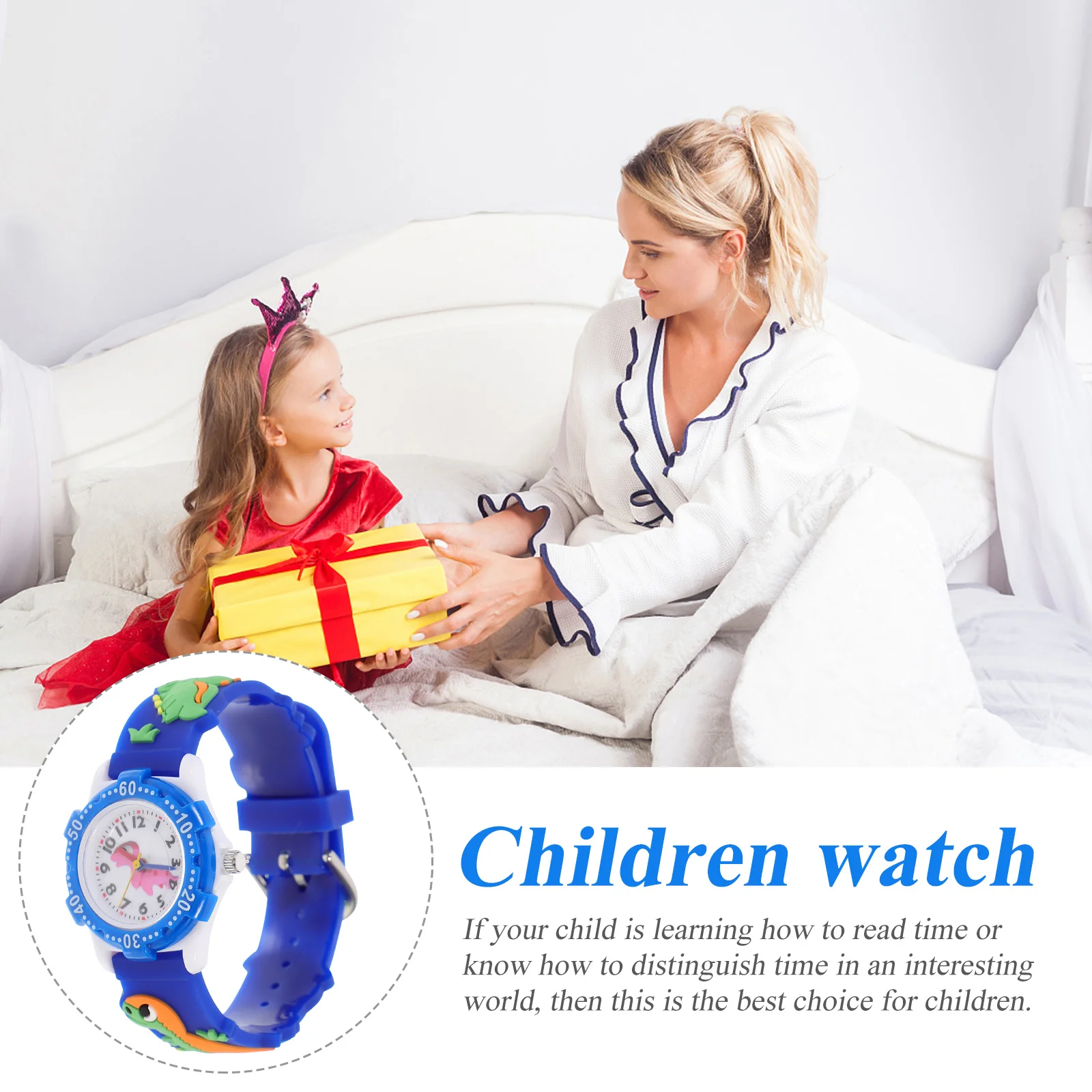 

Silicone Watch Lovely Cartoon Watch Adjustable Wrist Strap Transparent Dial Birthday Gift for