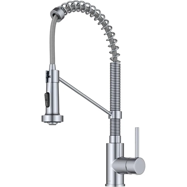 Bolden Commercial Style 2-Function Single Handle Pull Down Kitchen Faucet in Chrome, KPF-1610CH