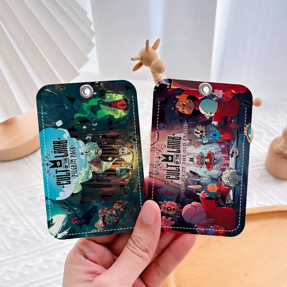 

Брелок-чехол для карты доступа/ключа с защитой от считывания, дизайн «Культ Ламба», милый мультяшный стиль, подарок